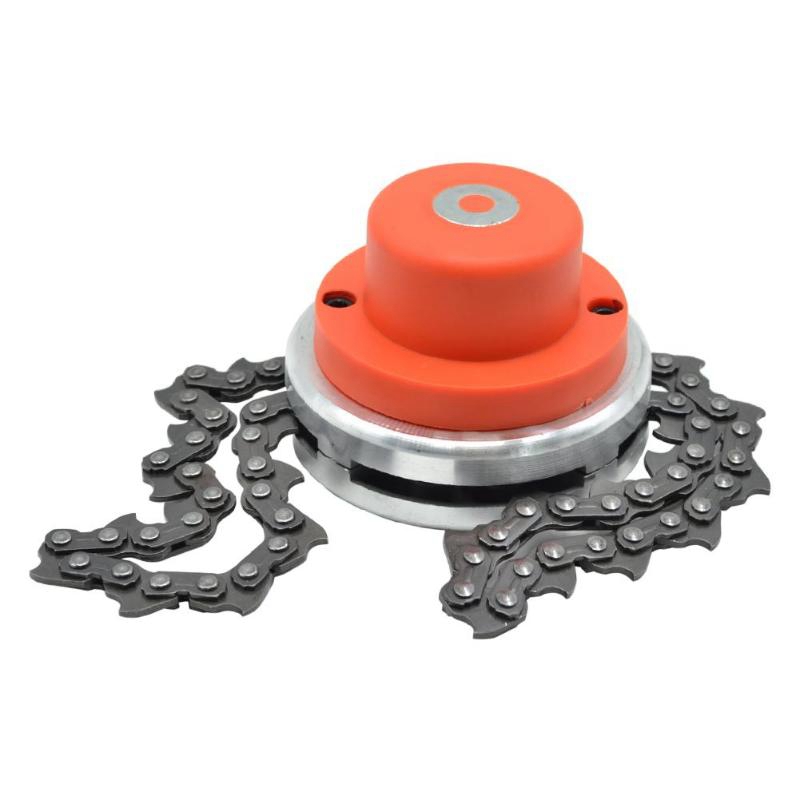 Nylon-Rasentrimmerkopf 65Mn Gliederkette Manganstahl Rasentrimmer Rasenmäher