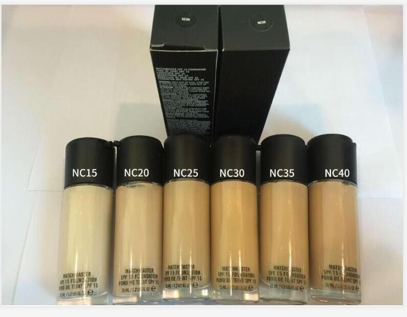 

2020 HOT Makeup MC Foundation Fix fluid 15 Foundation Liquid 35ML Face Highlighters concealer drop shipping, One