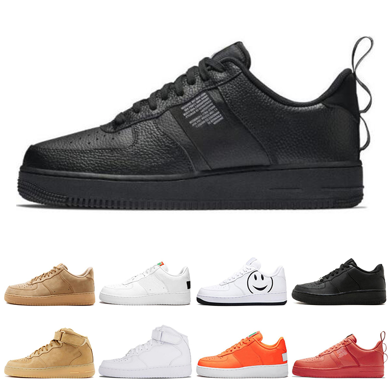 

New Utility Running Shoes Red Black White Just Orange Wheat Women Men High Low Cut Trainers Sports Sneaker, Item2