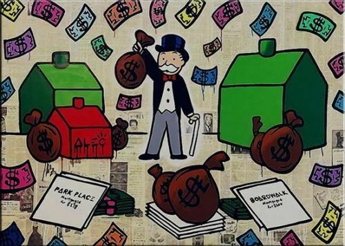 

Alec Monopoly Oil Painting On Canvas Graffiti Art Wall Decor Assets Home Decor Handpainted &HD Print Wall Art Canvas Pictures 191024