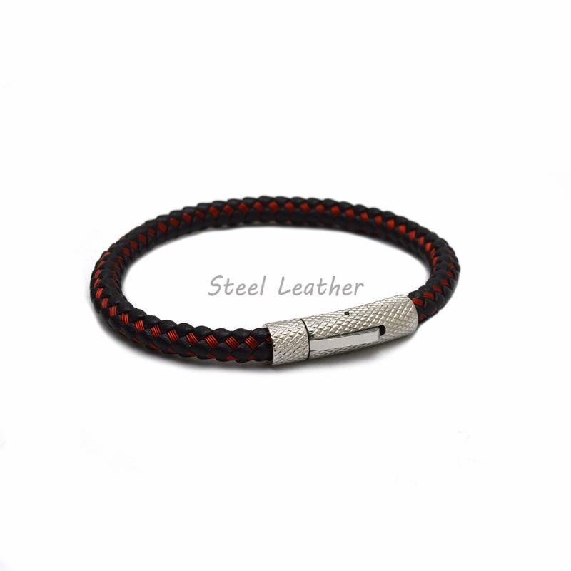 

5pcs/lot Stainless Steel Bracelet Black Men's Steel Stainless Bracelet and Jewelry Men's Gift Wholesale Bracelets