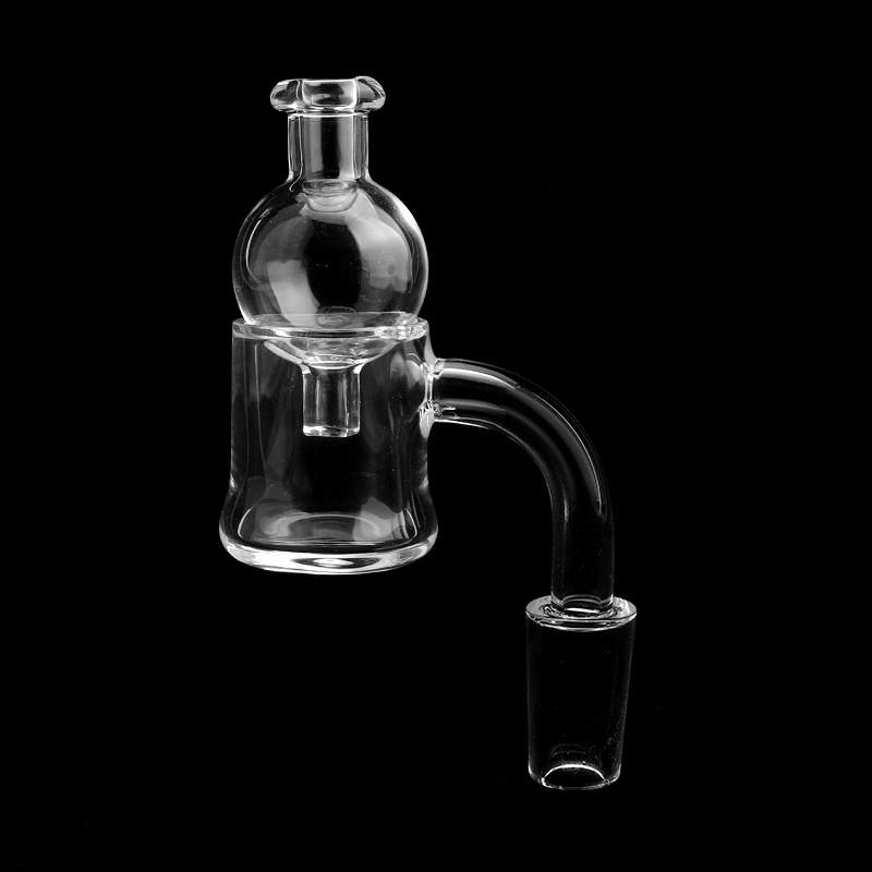 

Beveled Edge Evan Shore Quartz Banger With Glass Bubble Cap 3mm 25mmOD 10mm 14mm 18mm Male Female Quartz Banger Nails For Oil Rigs