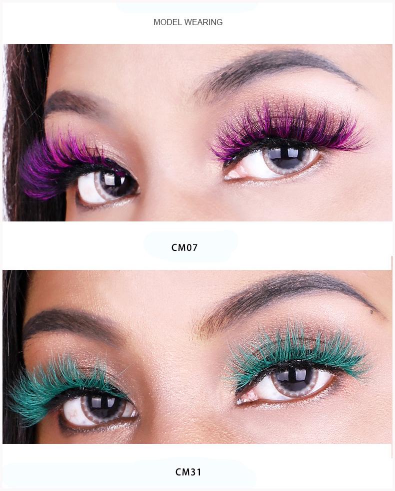 New Color 3D Luxury Mink Lashes Wholesale Natural Long Individual Thick