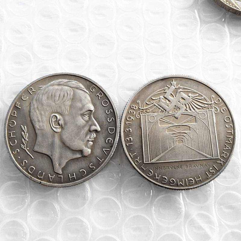 

H(23)Germany Hilter Commemorative Coins 1933 Copy Coins Brass Craft Ornaments