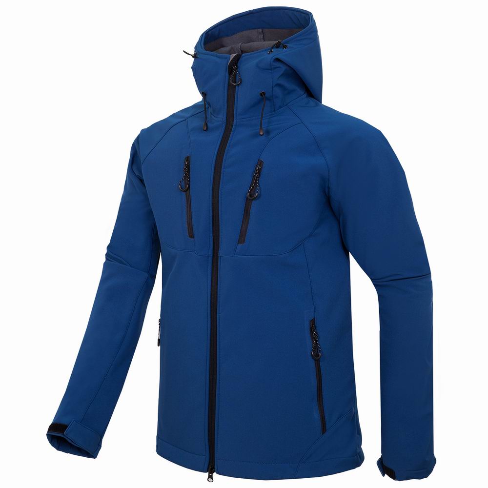 

new Men HELLY Jacket Winter Hooded Softshell for Windproof and Waterproof Soft Coat Shell Jacket HANSEN Jackets Coats 1830, Blue