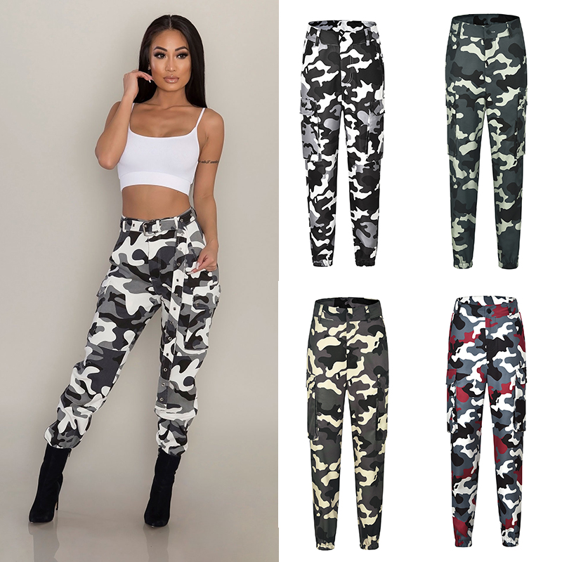 pantalones camuflados para mujer