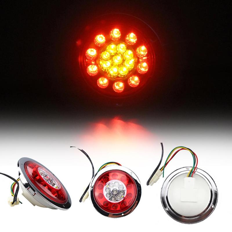 4x 2.5 Polegadas Round 13 Led lado marcador de Caminhão Trailer Luz Âmbar