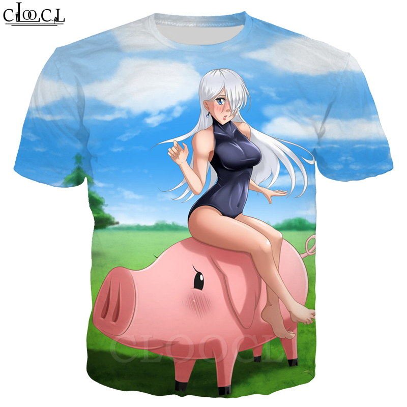 

Ban The Seven Deadly Sins T Shirt Men Women 3D Print Cute Elizabeth Liones Short Sleeve Fashion Streetwear Casual Tops, T shirt 1