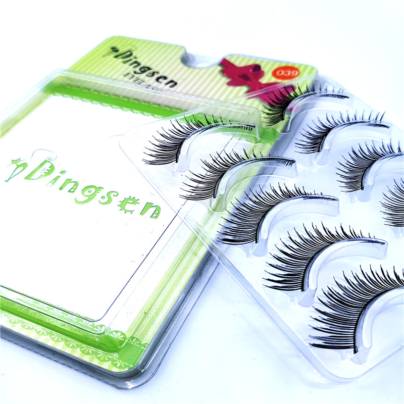 

DINGSEN 5 Pairs Handmade Cross False Eyelashes Beauty Makeup Thick Voluminous Fake Eye Lashes Extension Tools Eye Cosmetic
