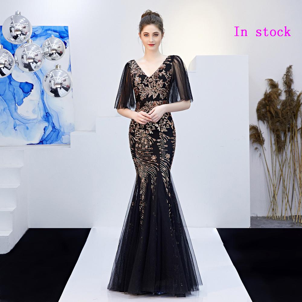 

Prom Dresses Dubai Long Arabic Evening Party Gowns 2019 Elegant Formal Dress, Black