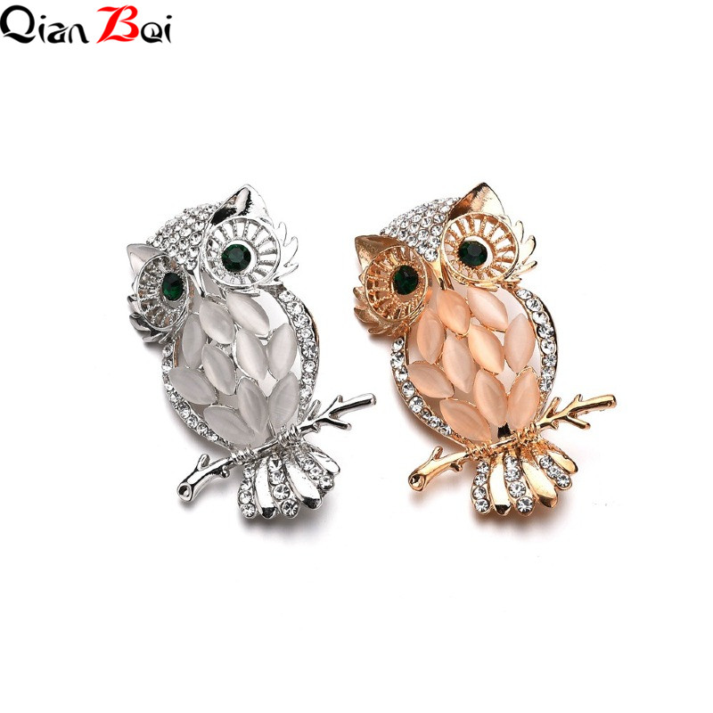 Femmes Mariage Pretty Cat-Eye Fashion Design Chouette Parti Prom Bijoux Broche PINS