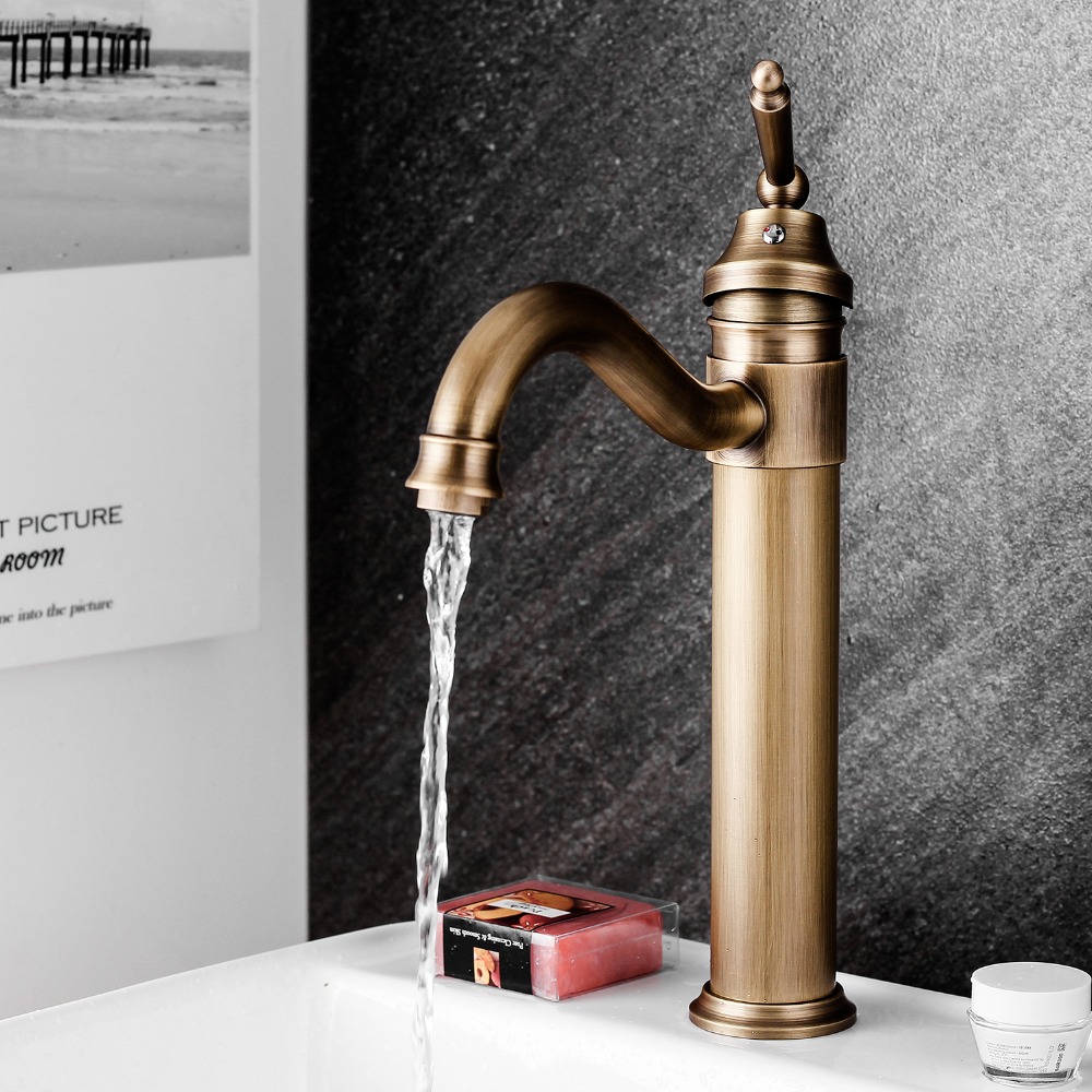 Discount Bathroom Faucet Antique Brass Finish Bathroom Faucet