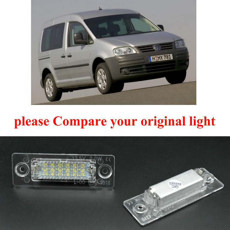 1x Vw Lupo 6x1 6e1 Bright Xenon Blanco 3smd Led Canbus matrícula Bombilla de luz