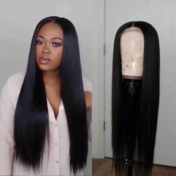 

Straight Lace Front Wig 5x5 Lace Closure Wig 30 inch Front 360 Frontal Alianna Human Hair Wigs For Women, 4x4 lace closure wig