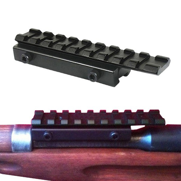 

Mosin Nagant 91/30 rear Sight to Picatinny Weaver Rail Adapter Scope Mount Black Length:100mm