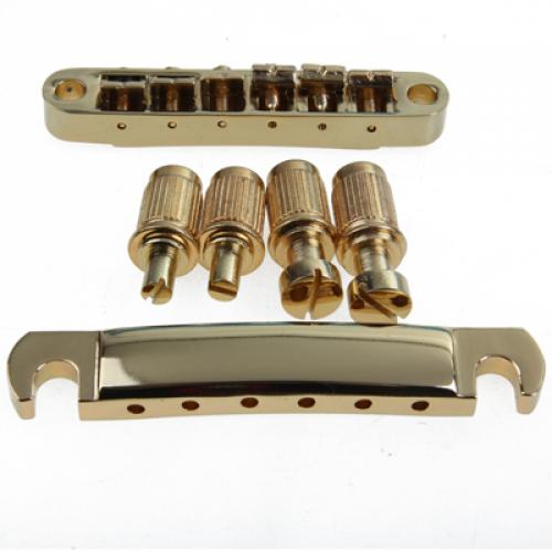 Gold ABR-1 Bridge and Stop Tailpiece for Les Paul and Gibson Guitar-image-553615092
