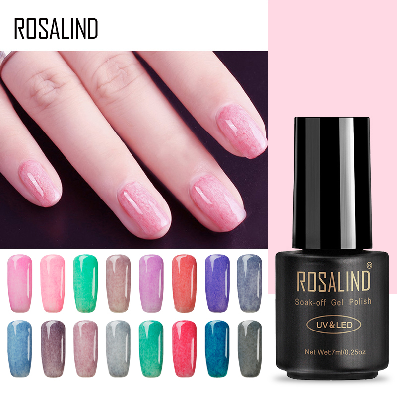 

ROSALIND 7ML Faux Fur P01-12 Gel Nail Polish Nail Extension UV Gel Varnish Design Of Art All For Manicure Primer Tops, 18