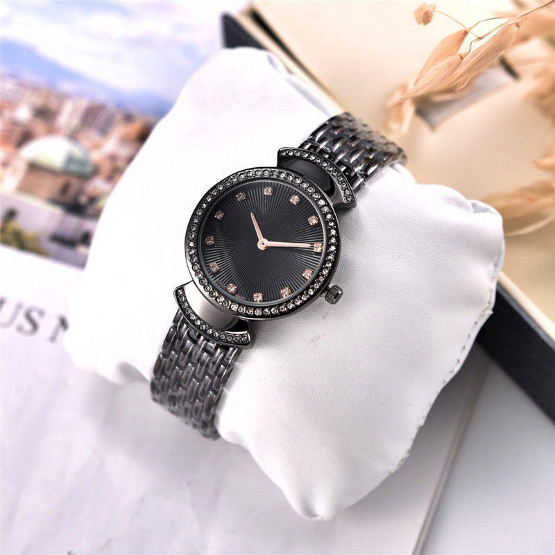 

Fashion Brand Watches Women's girl crystal style metal steel band quartz wrist watch BV03, All gold
