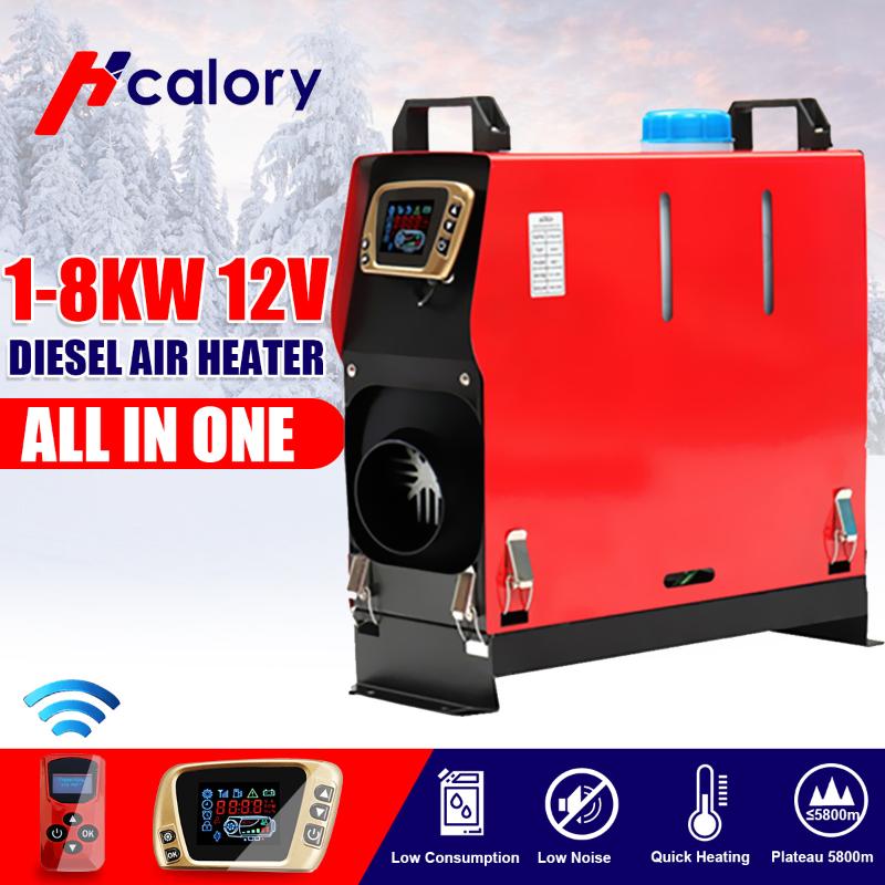 

All In One 8000W Air diesels Heater 8KW 12V One Hole Car Heater For Trucks Motor-Homes Boats Bus +LCD key Switch+English Remote