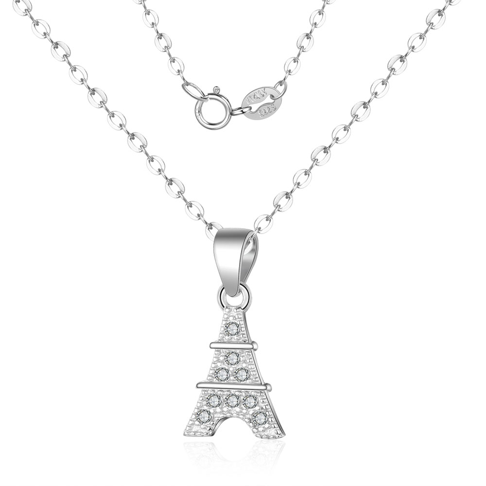 Plata esterlina 925 Colgante Collar de perlas de forma de estrella para Mujeres Regalo De Cumpleaños