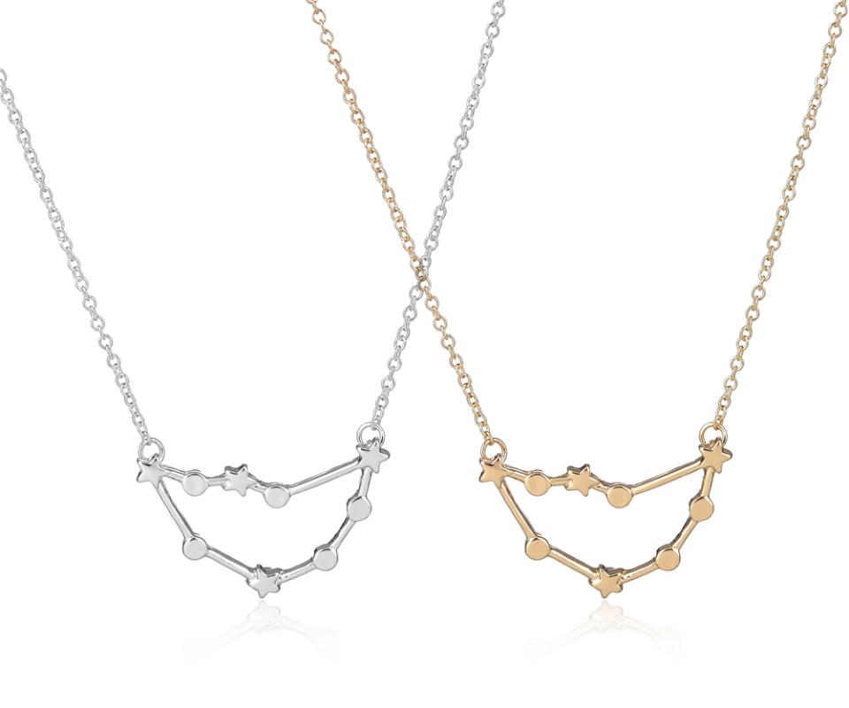 

2016 Fashion New Capricorn Zodiac Signs Astrology Necklace Constellation Necklaces for Women Girls Birthday Jewelry Gifts -N177