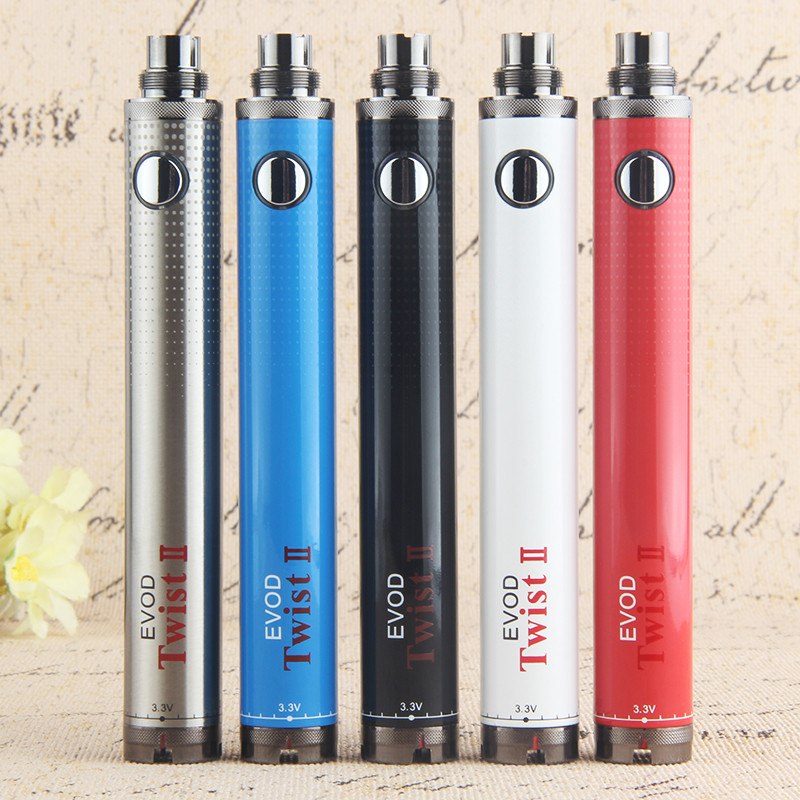 

Evod Twist 3.7V--4.8V Vision II Battery Variable Voltage For 510 Thread Atomizer