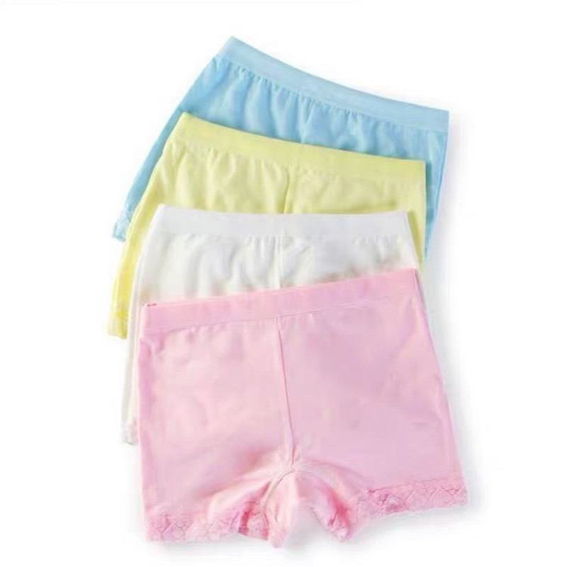 

6Pcs / Lot Girls Cotton Underwears Children Safety Underpants Boxer Briefs Kids Cute Panties 2-10 Y, Multi