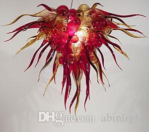 

Foyer Living Room Decor Glass Small Size Chandelier Light CE UL Certificate 100% Hand Blown Glass Chandelier with LED Bulbs Modern Lamps