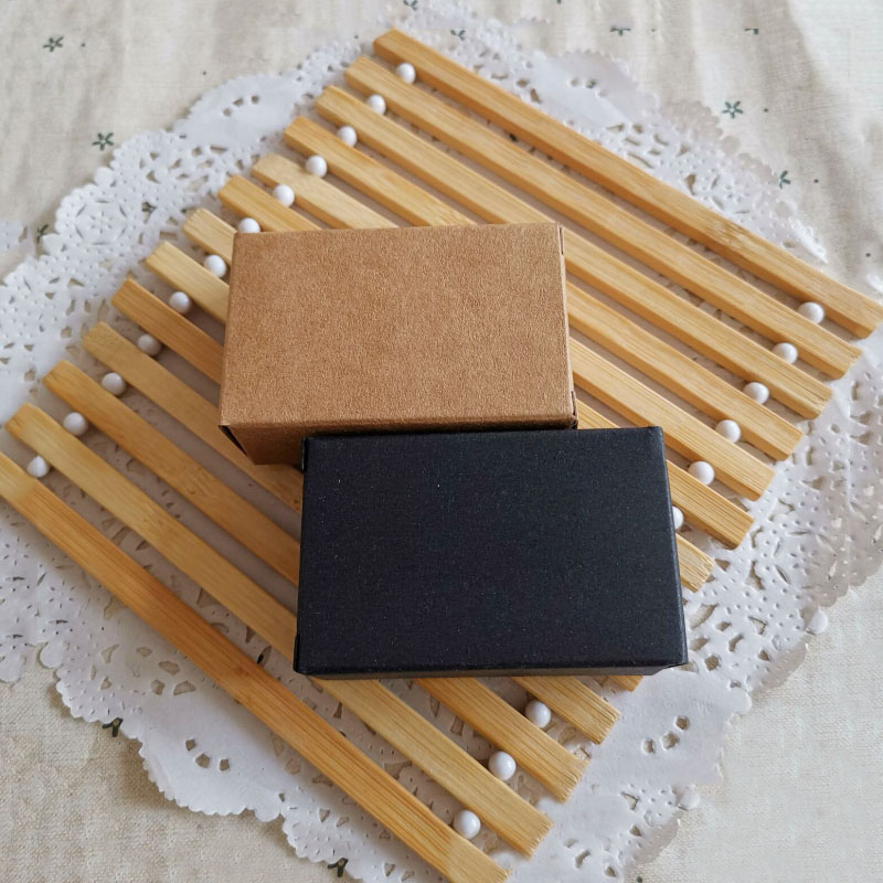 

Many Sizes Small black handmade soap cardboard paper box, small kraft paper box, wedding candy gift packaging boxes 8pcs/lot