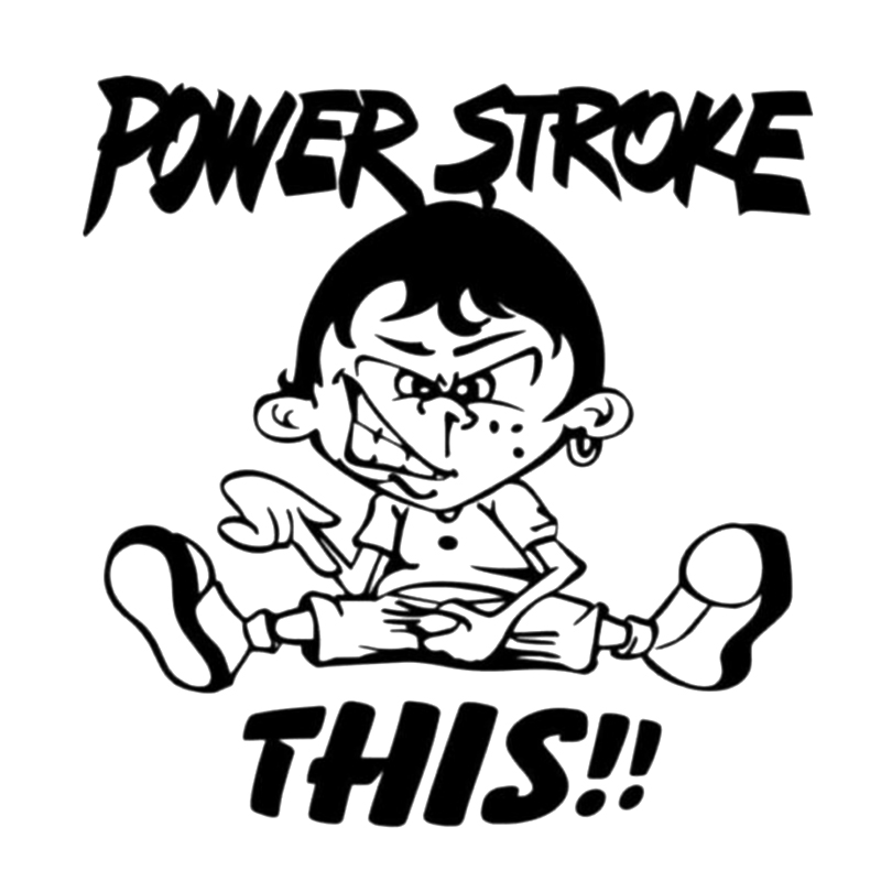 

16*15.5cm Power Stroke This Funny Car Window Bumper Novelty JDM Drift Vinyl Decal Sticker, Color