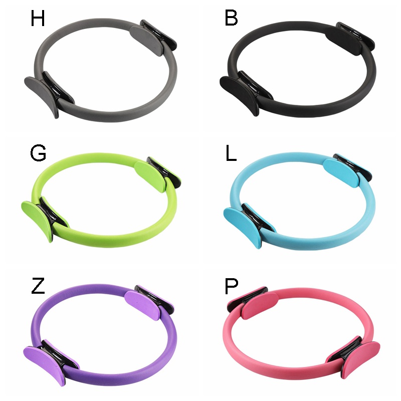 

Dual Grip Training Yoga Pilates Ring for Muscle Exercise Kit Magic Circle Muscles Body Yoga Fitness Slimming Plasticity Tool, Black