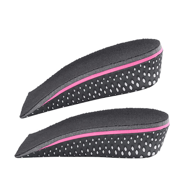 

3 cm Height Increase Elevator Shoes Pads Taller Insert Pad Insoles Breathable Heel Insole High Lift For Men Women, White;pink