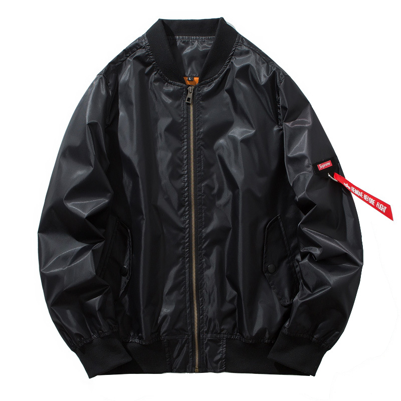 

Men's Fashion Slim Jacket Flying Jacket Sport Casual Coat Combat Tactical, Black