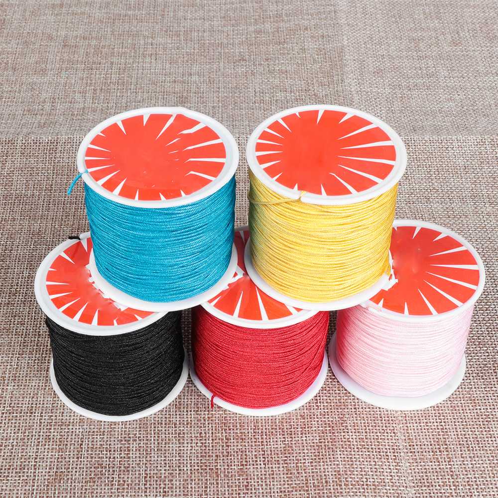 1 Rolle 25m Nylonschnur Gewinde Chinesischer Knoten Macrame Rattail Armban 2A 1X