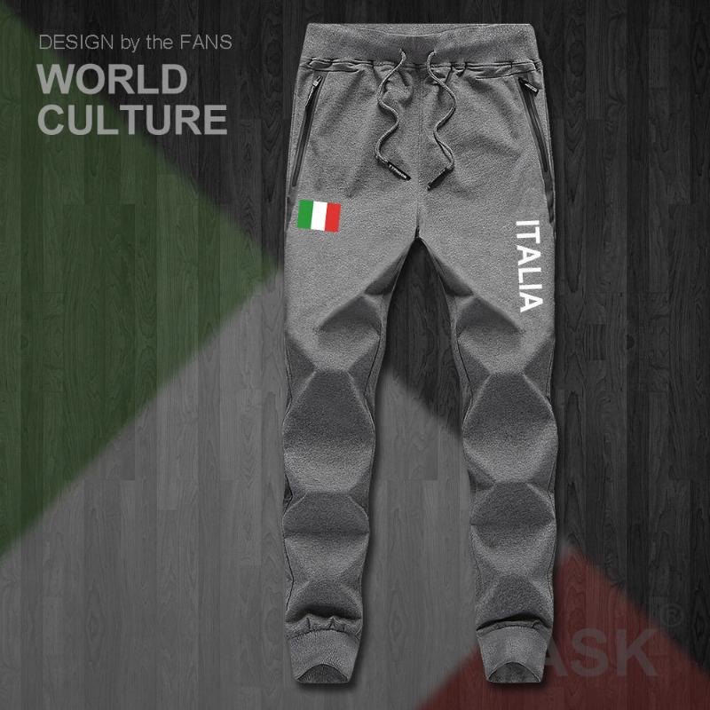 

Italy Italia Italian ITA mens pants joggers jumpsuit sweatpants track sweat fitness fleece tactical casual nation country leggin, 05lightgray-thin