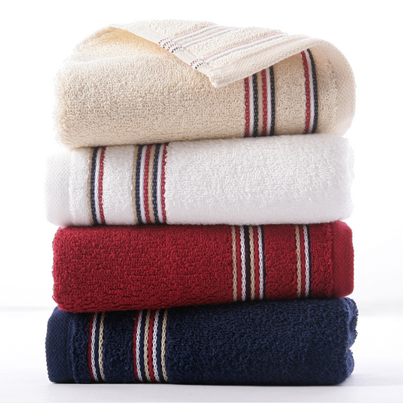 

Cotton satin towel bathroom wash towel no smell super absorbent 72*34 thick plain face four color optional A10970, White