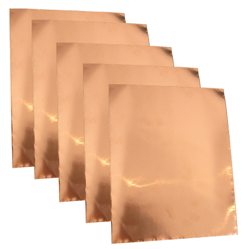 

5 Pieces Guitar Copper Foil Tape EMI Shielding Tape for Electrical Repair 30x22.5cm