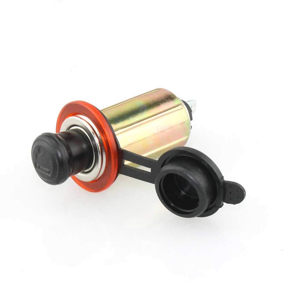 24V Single Waterproof Cigarette Lighter Auxiliary Power Socket Car Motorbike-image-445763491