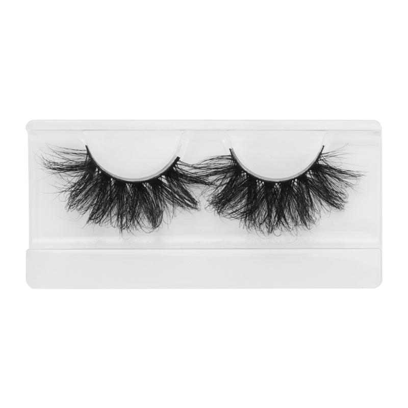 

1Pair 100% Mink Hair Lashes 25mm Dramtic Thick Long False Eyelashes Criss-cross Handmade Eye Makeup Tools Full Strip Lashes