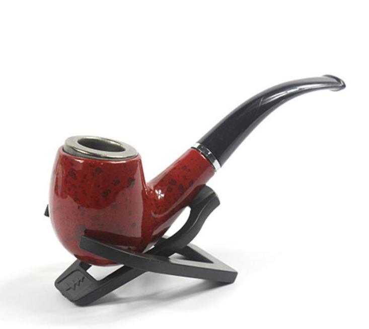 

New Short Red Resin Pipe 140 MM Wholesale and Retail Packaging Pipe Tobacco