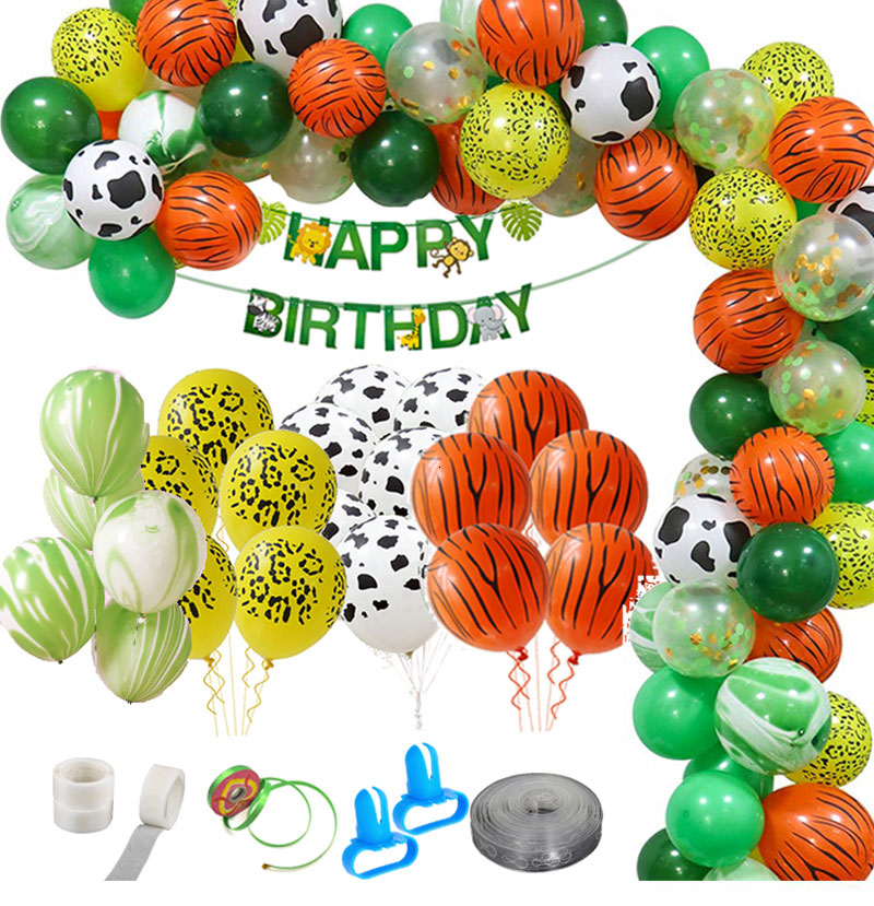 Jungle Party Balloons Decoration Kit Safari Party Baby Shower