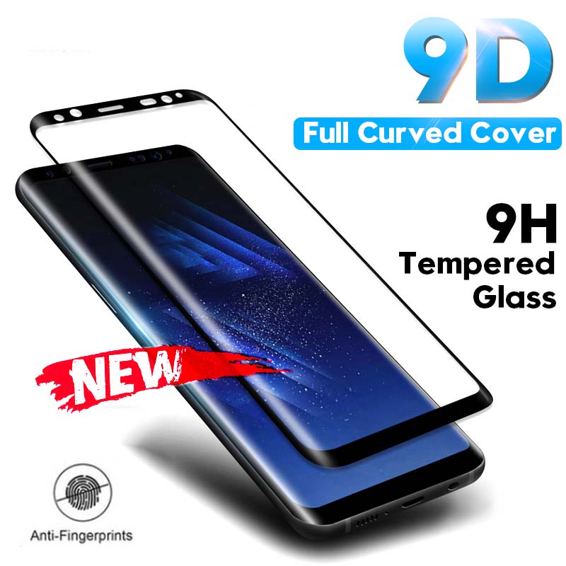 

Tempered Glass Film For Samsung Galaxy Note 8 9 S9 S8 Plus S7 Edge 9D Full Curved Screen Protector For Samsung A6 A8