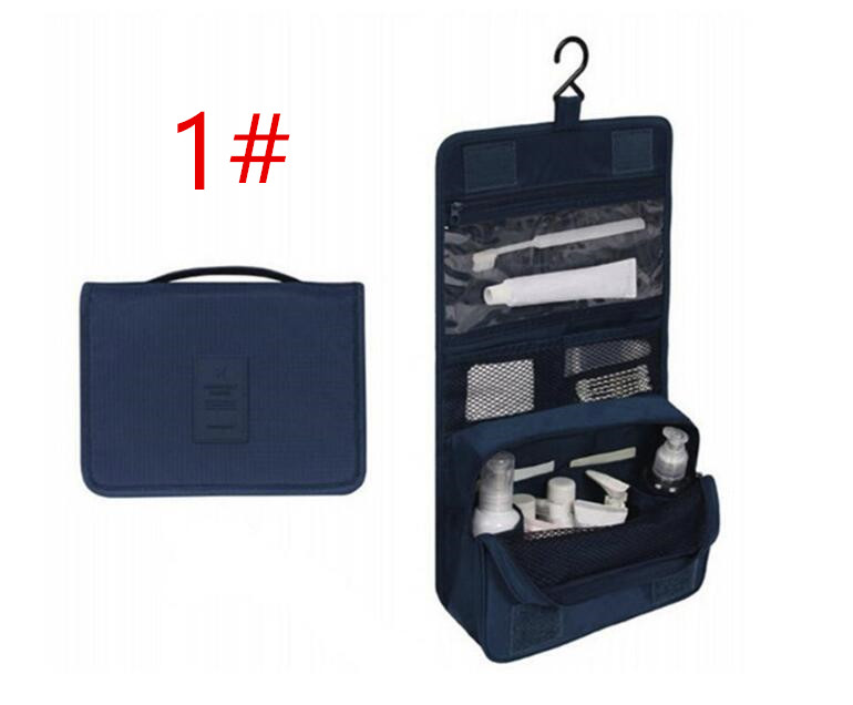 

Women Cosmetic bag Organizer Waterproof Large Capacity Hook Travel bag Hanging Toiletry Wash Bag men Makeup Bags 12 Colors, As picture
