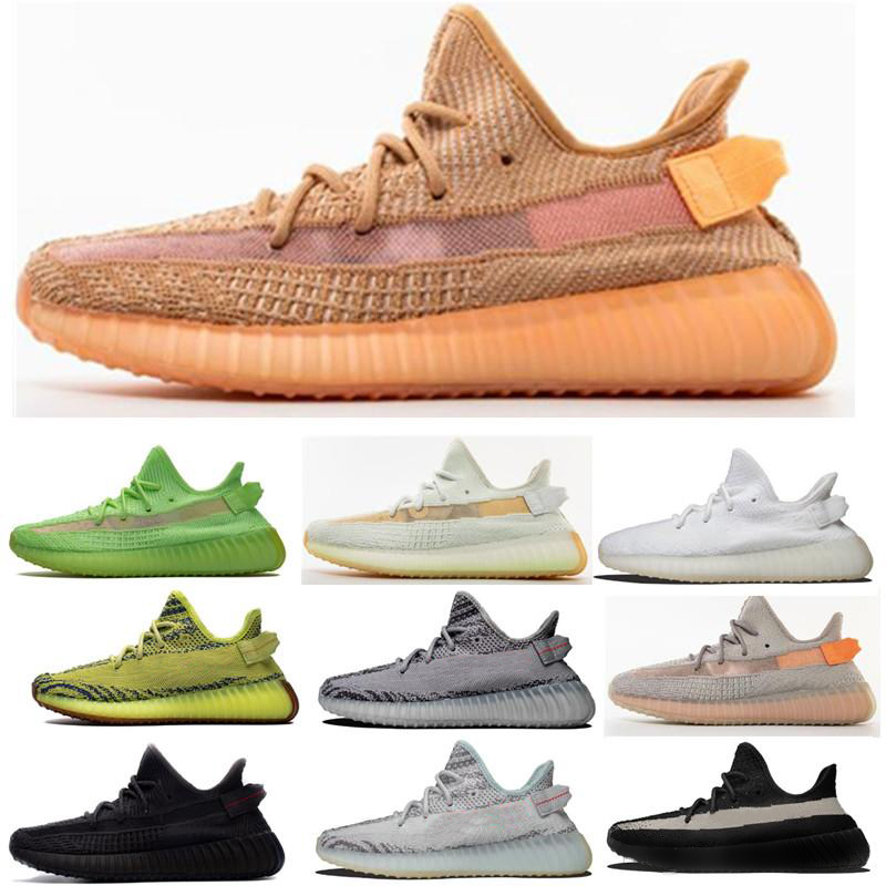 

2020 New V2 Kanye Black Bred Butter Running Shoes Men Women Sports Training Sneakers eur 36-45, 21