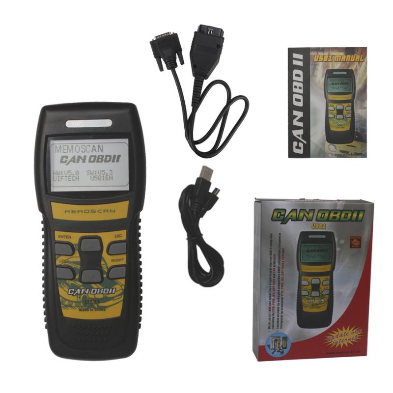 

Original U581 Scanner Live Data Code Reader OBD2 CAN BUS Scan Tool OBD II Diagnostic Tool free update