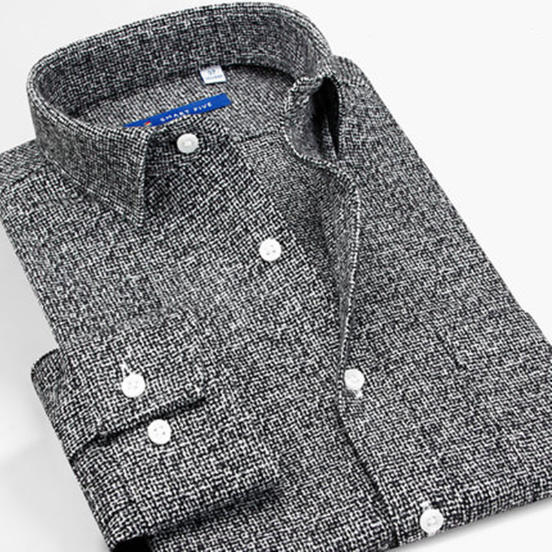 

Smart Five men shirts 100 cotton long sleeve regular Slim Fit Dress Shirts 2017 New Big Size 5XL 6XL, Sfl5a518 gray