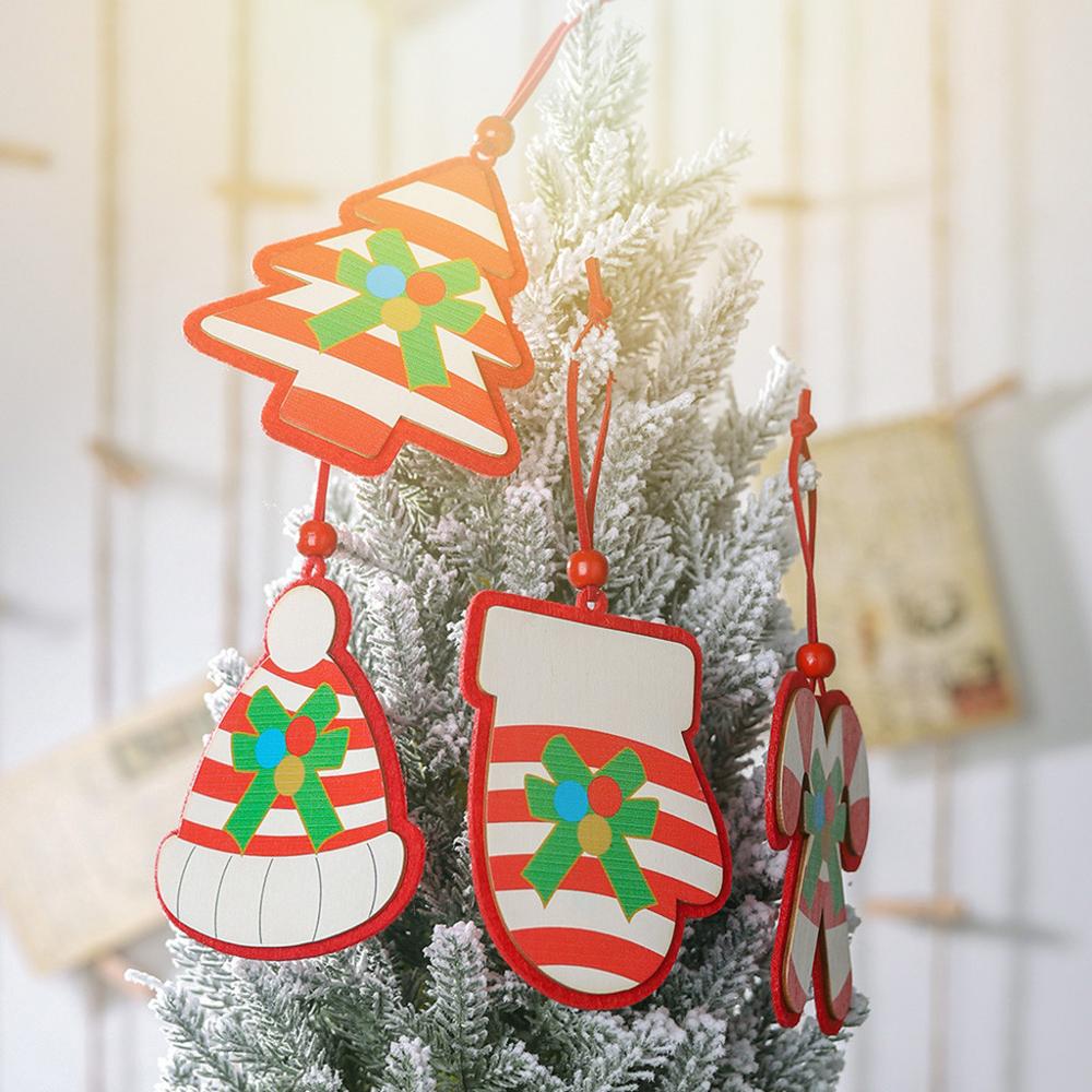 

Xmas Decoration Christmas Wooden Pendant Creative Small Hanging Ornaments Home Party Decorations decoracion hogar nordico