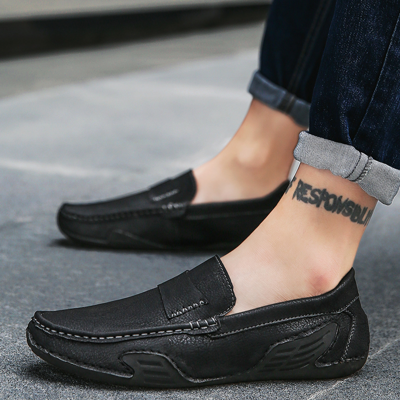 

Genuine Leather Men Oxford Dress Shoes Lace Up Men Casual Comfortable Fashion Office Footwear Loafers, Multi