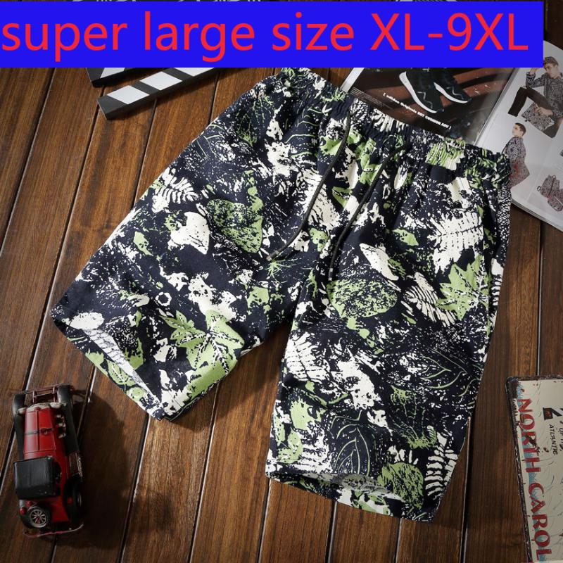 

New Arrival Super Large Oversized Mens Summer Beach Linen Casual Loose Print Mesh Men Plus Size XL2XL3XL 4XL 5XL 6XL 7XL 8XL 9XL