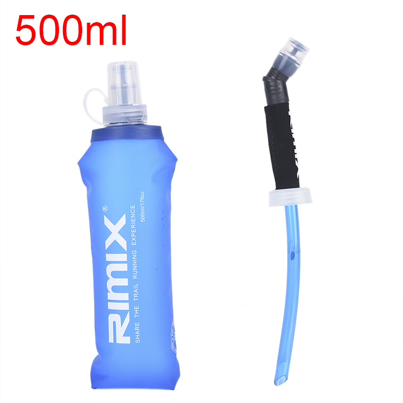 

Soft Flask Folding TPU Water Bag Soft Water Bottle Foldable Drink Bottle Running Camping Hiking 500ml